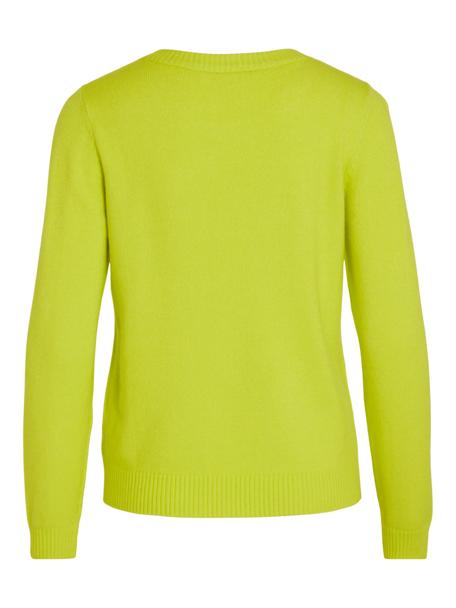 Vila  Viril O-Neck L/S striktrøje - Sulphur Spring