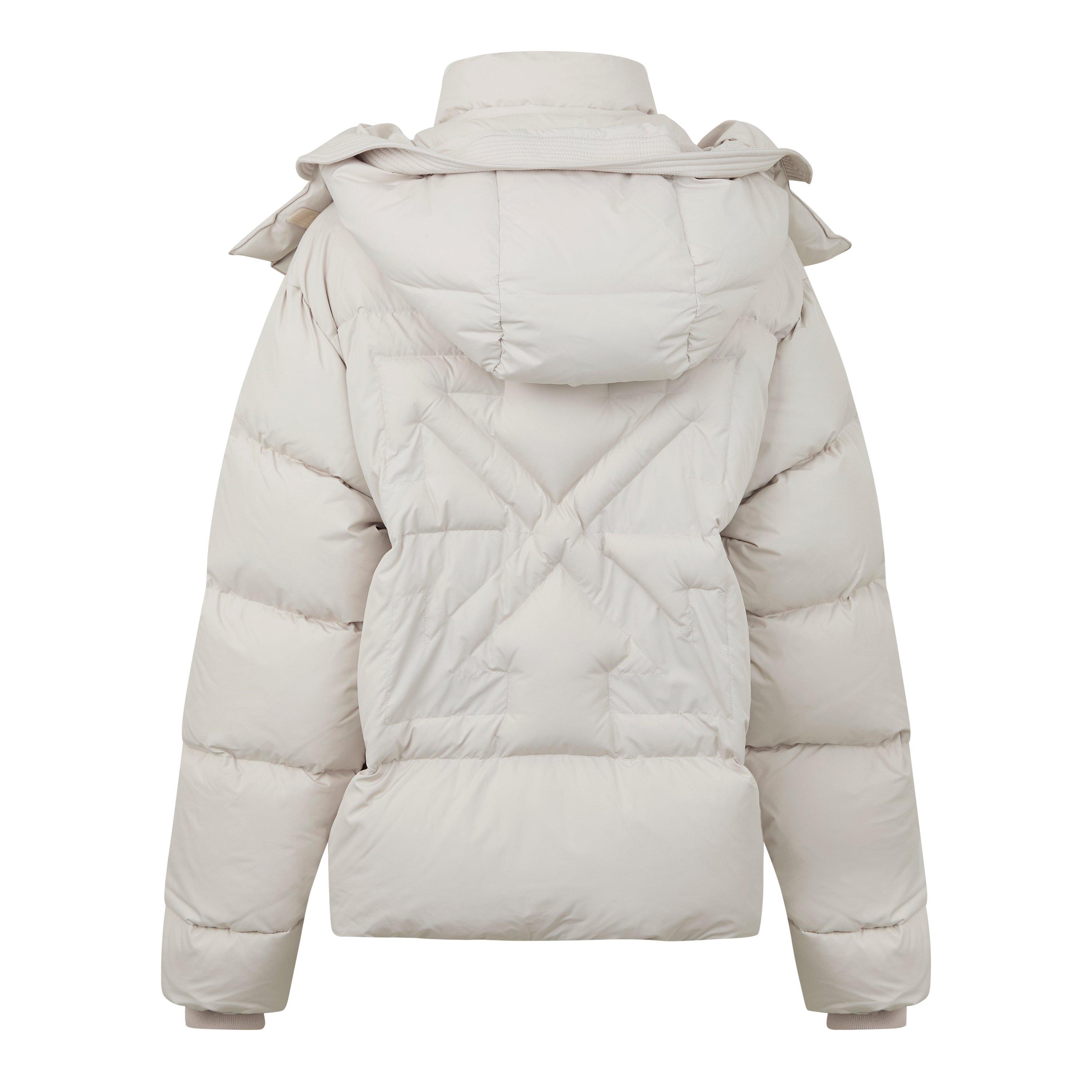 Off White Peach Ny Arrow Over Puffer