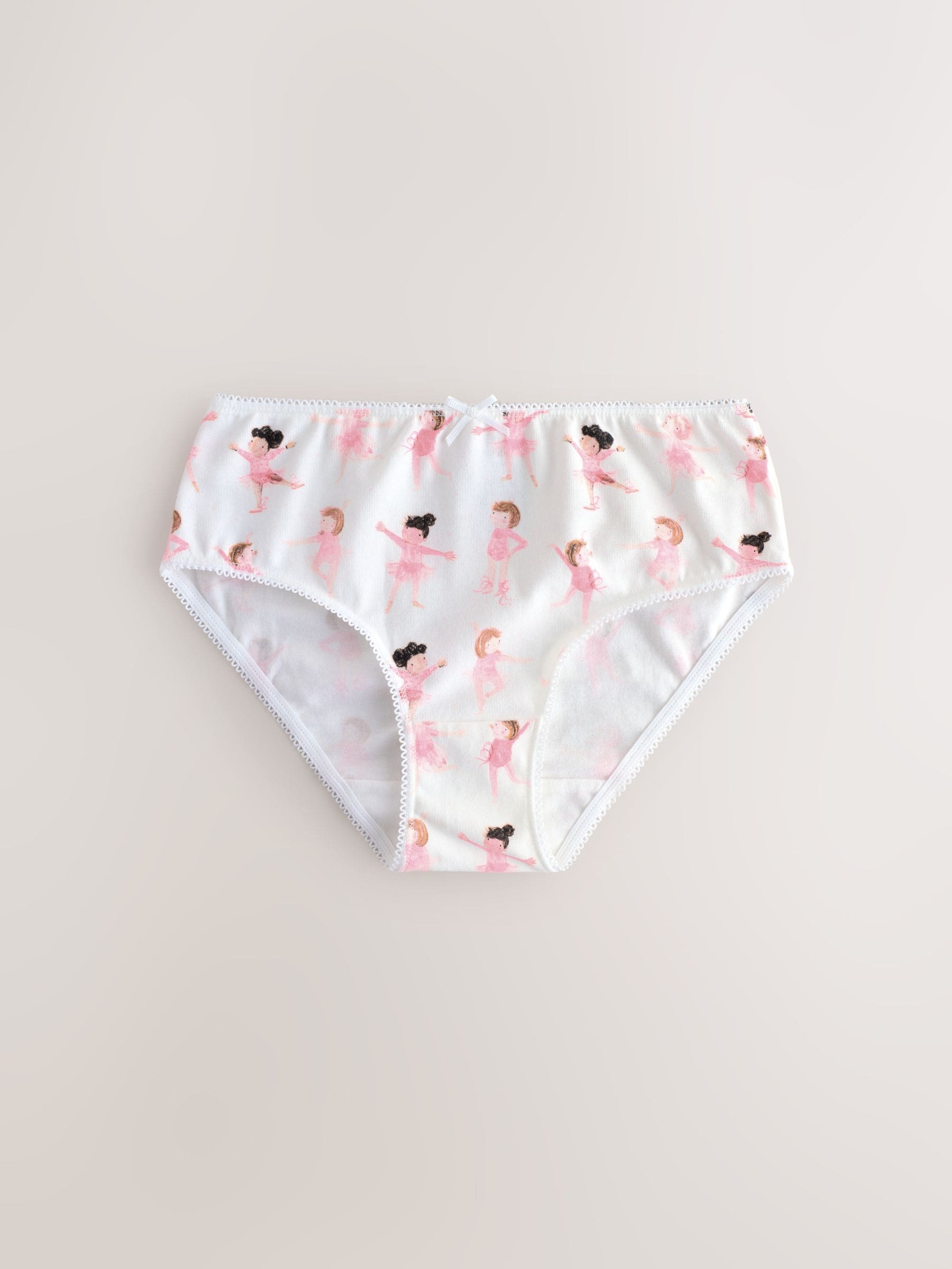 Roze ballerina - Verpakking van 7 onderbroeken (1,5-12 jr)
