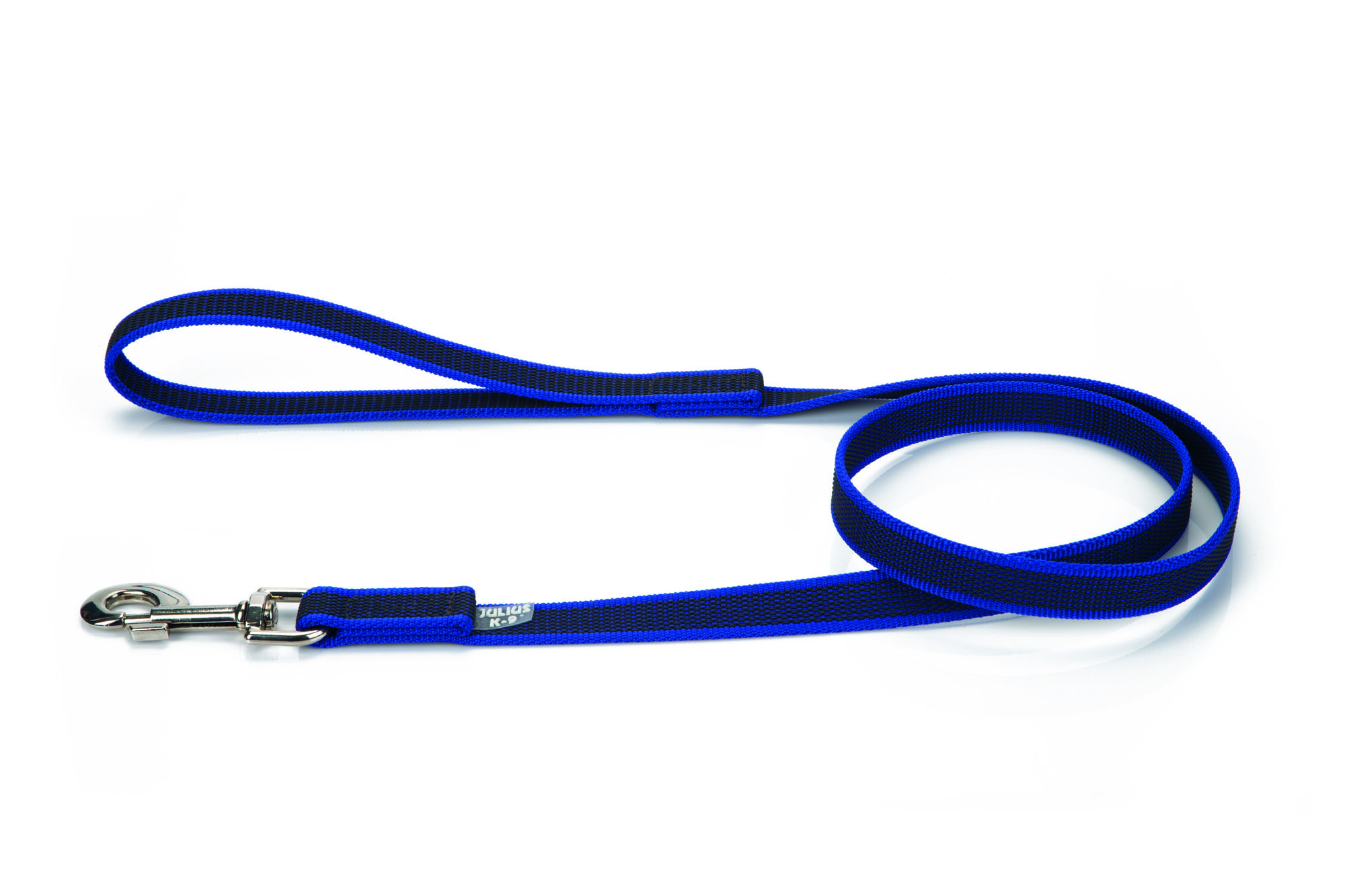 Julius K9 - Sliplijn - Hondenriem - blauw - 120 cm - 120 cm