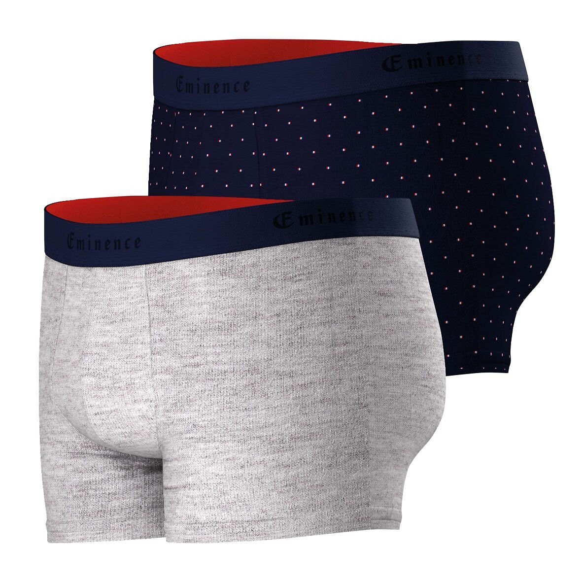 EMINENCE<br>Conjunto de 2 cuecas boxer, fabricadas na França