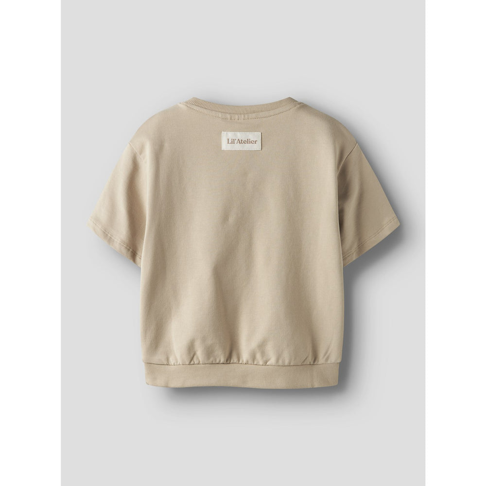 Køb Lil'Atelier Irish Cream Nmmomads Ss Loose Sweat Lil