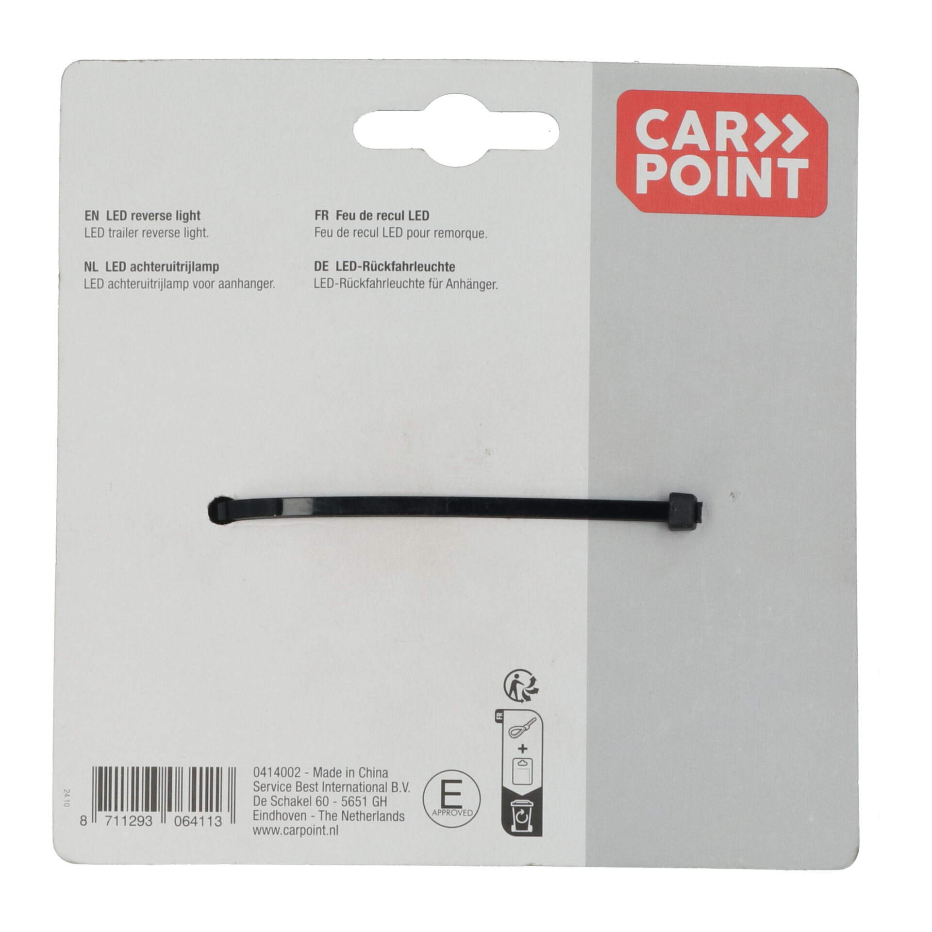 Carpoint 95 mm Rond LED achteruitrijlamp