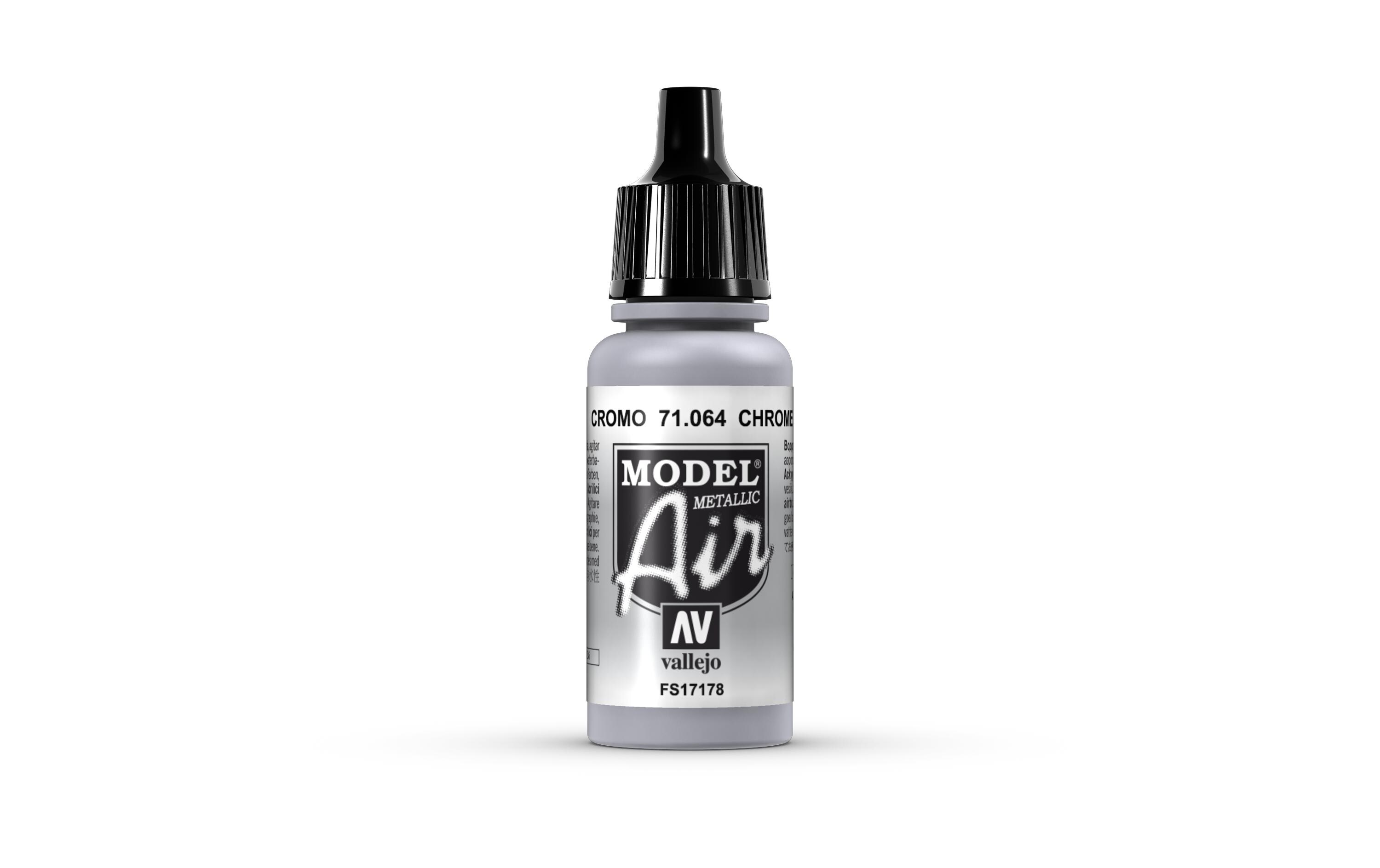 Airbrushfarbe Chrom 17 mlAcryl Model Air Color für Airbrush