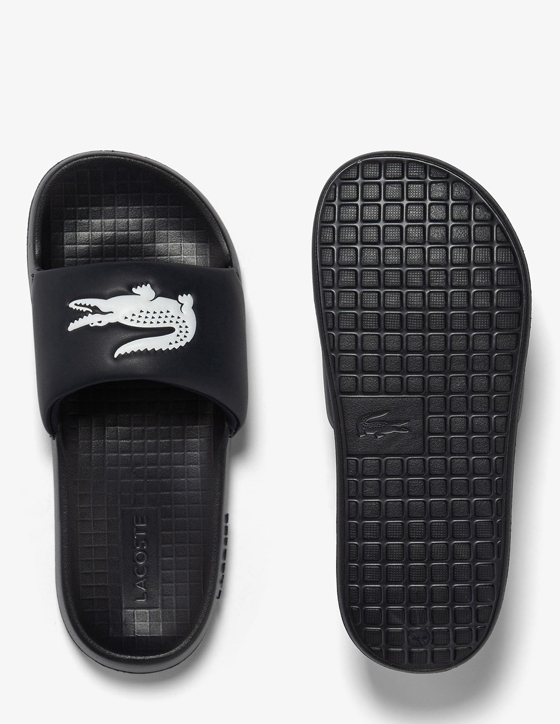 lacoste Claquettes homme serve slide noir