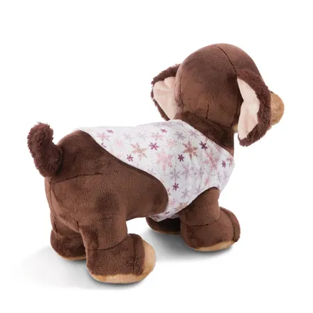 NICI Kuscheltier Dackel Skida mit Schneeanzug GREEN, 38 cm
