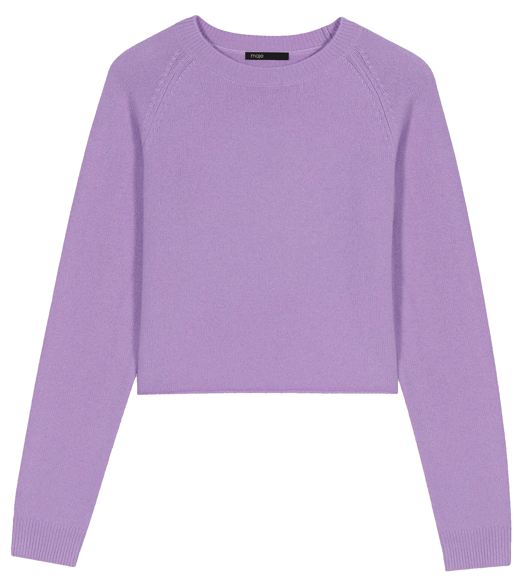 Pull court en cachemire mélangé | Violet