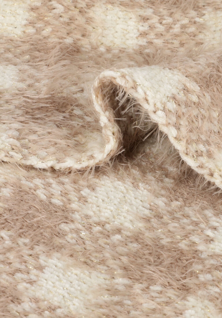 LIU JO beige liu jo sjaal check scarf/shawl