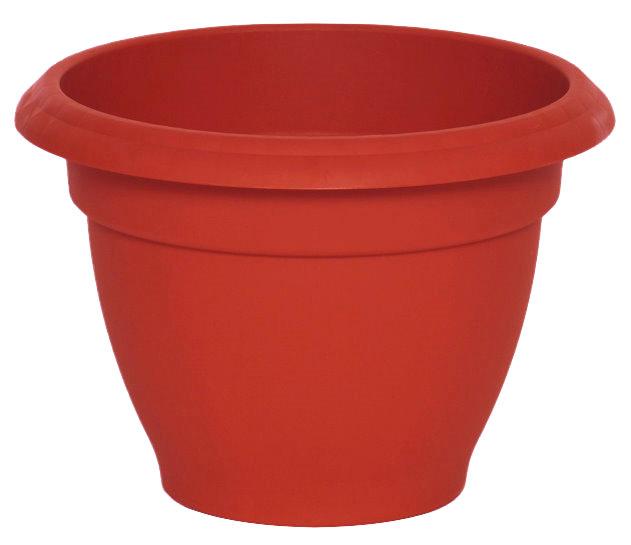POT FLEUR RESINE CAMPANE D 24 5CM ROUGE
