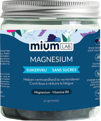 MiumLab Gummies Magnésium 42 Pièces