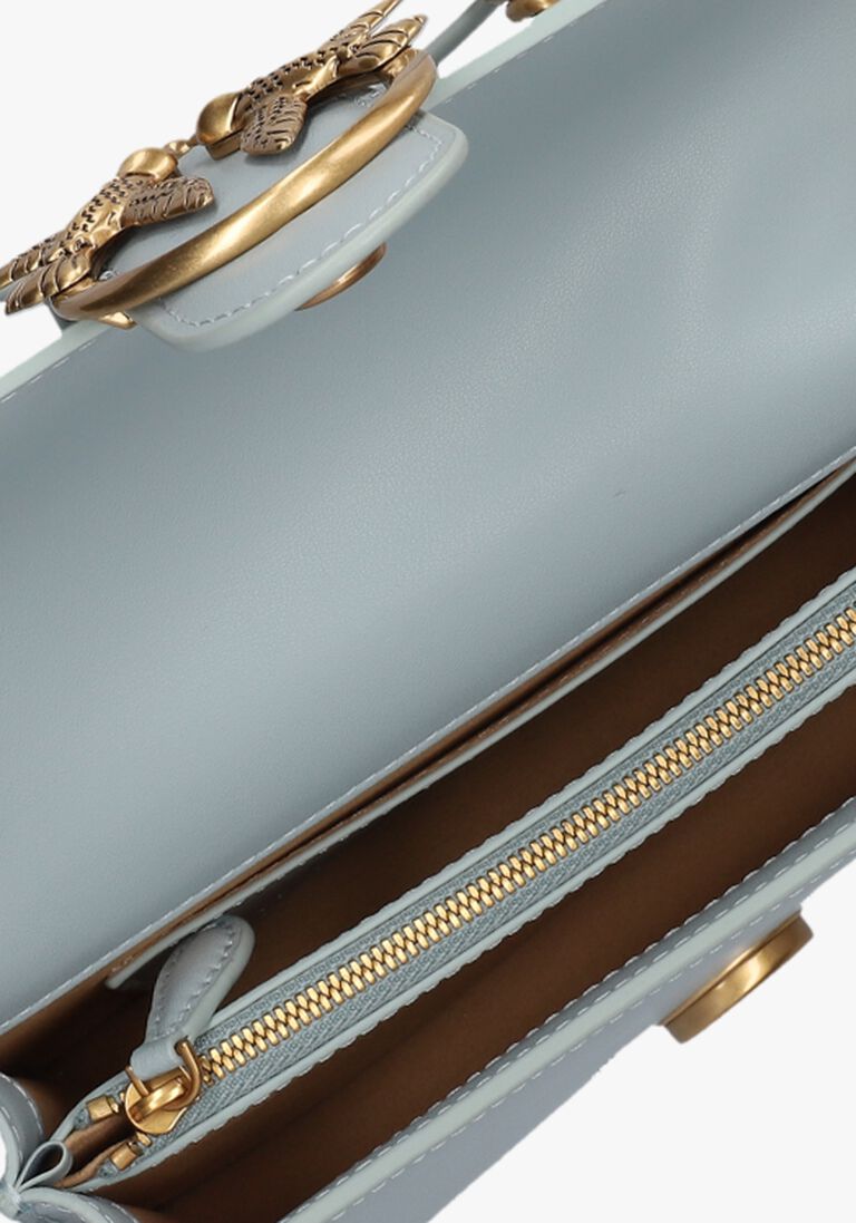 PINKO blauwe pinko schoudertas love one mini cl