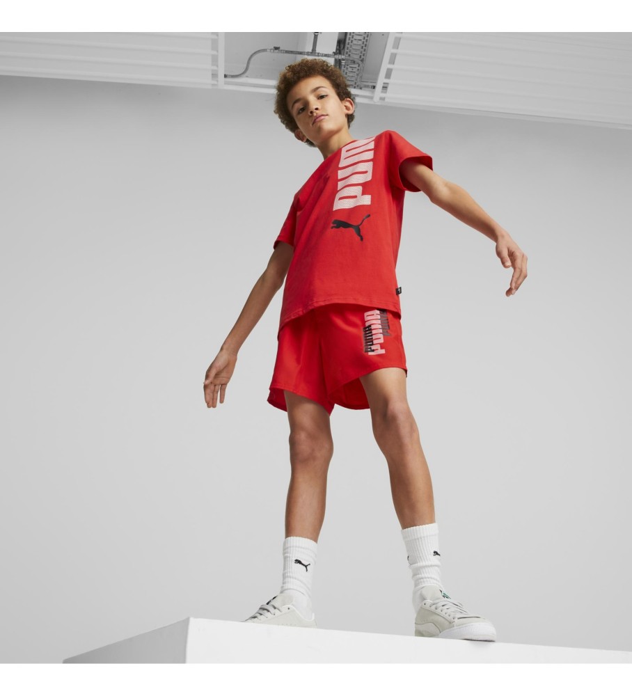 Camiseta vermelha Puma Logolab