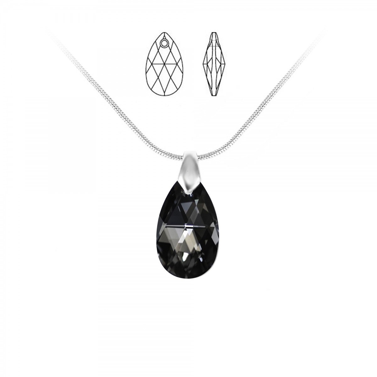Collier SC Crystal orné de Cristaux scintillants