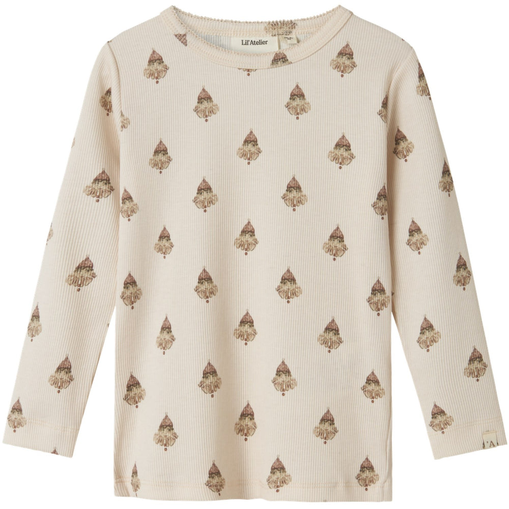 Køb Lil'Atelier Pastel Parchment Nmflavo Eva Ls Slim Top Lil