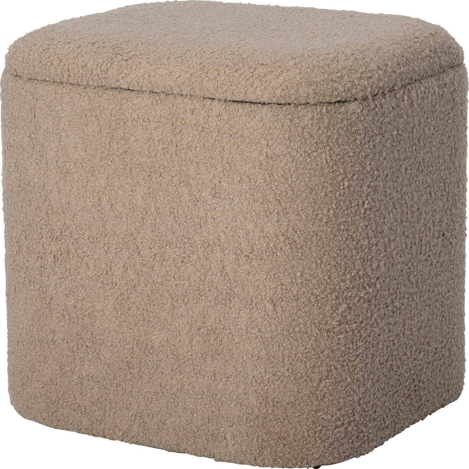 Intratuin poef met opbergruimte Maysa beige 40 x 36 x 38 cm