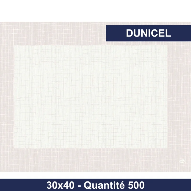 DUNI - Set de table 30x40 - Dunicel - Linnea blanc - x500