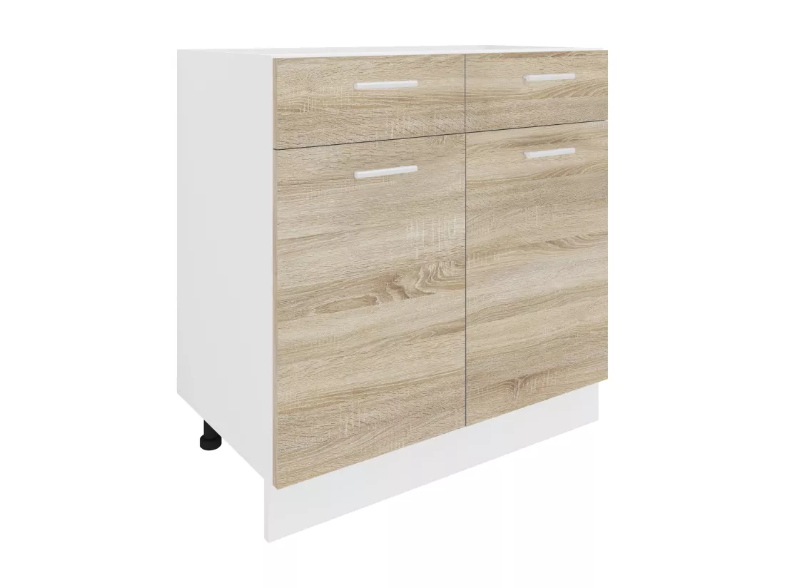 Armoire de cuisine L 80 cm Armoire basse Esilo