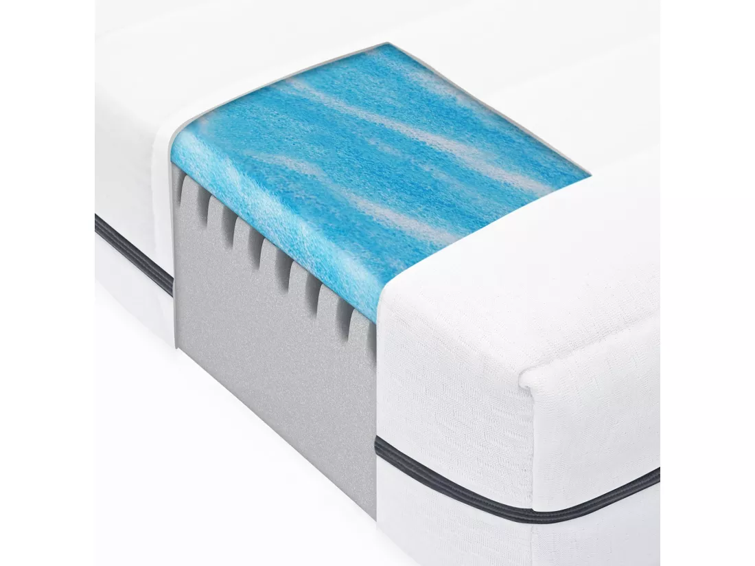 Matelas 160x200 en Mousse Froide et Gel – Confort Premium avec Fermeté Réglable