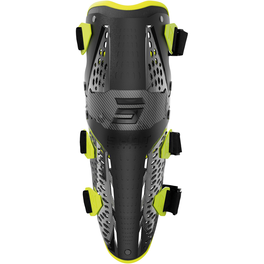 Shot - Genouillères Airflow Noir / Jaune fluo