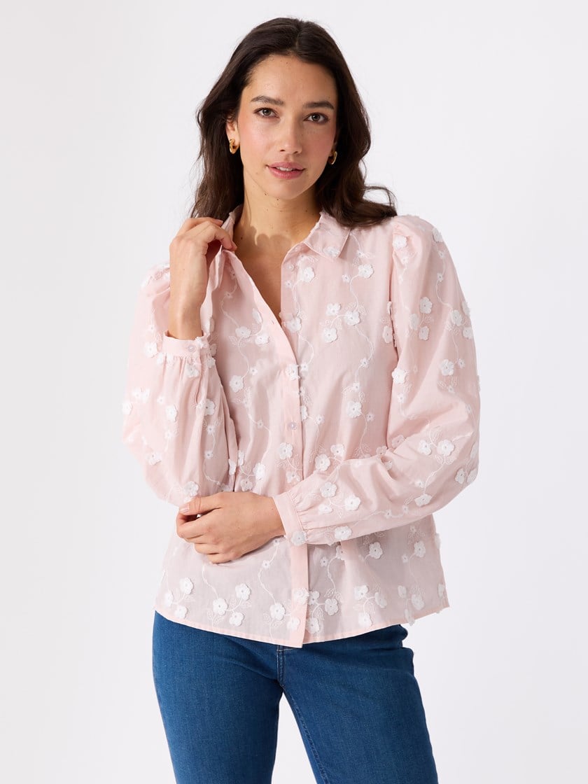 Johanne blondeskjorte Petal Pink