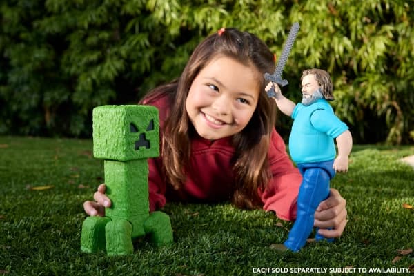 Minecraft Creeper Large Scale Figure, 6 år, Flerfarget, Plast