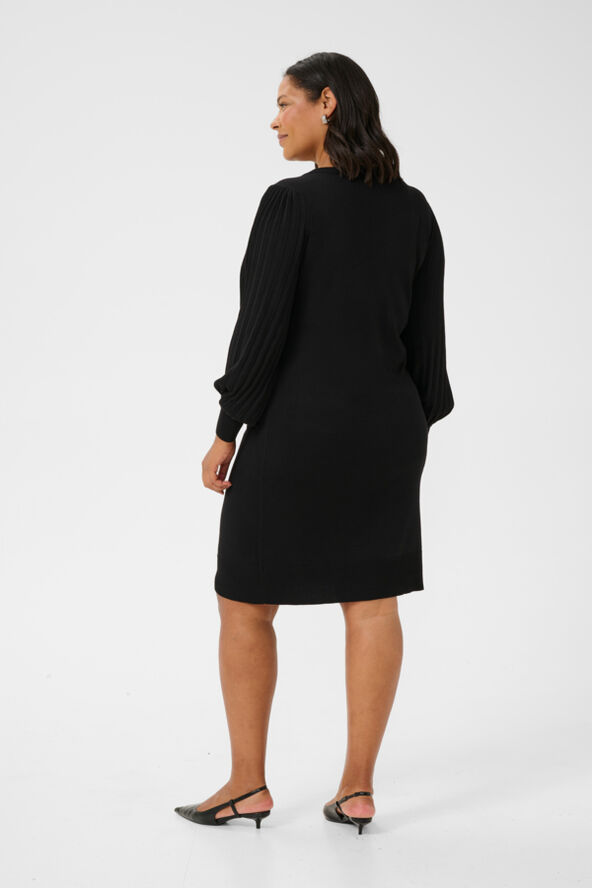 Kaffe Curve KCloni Knit Dress Black deep