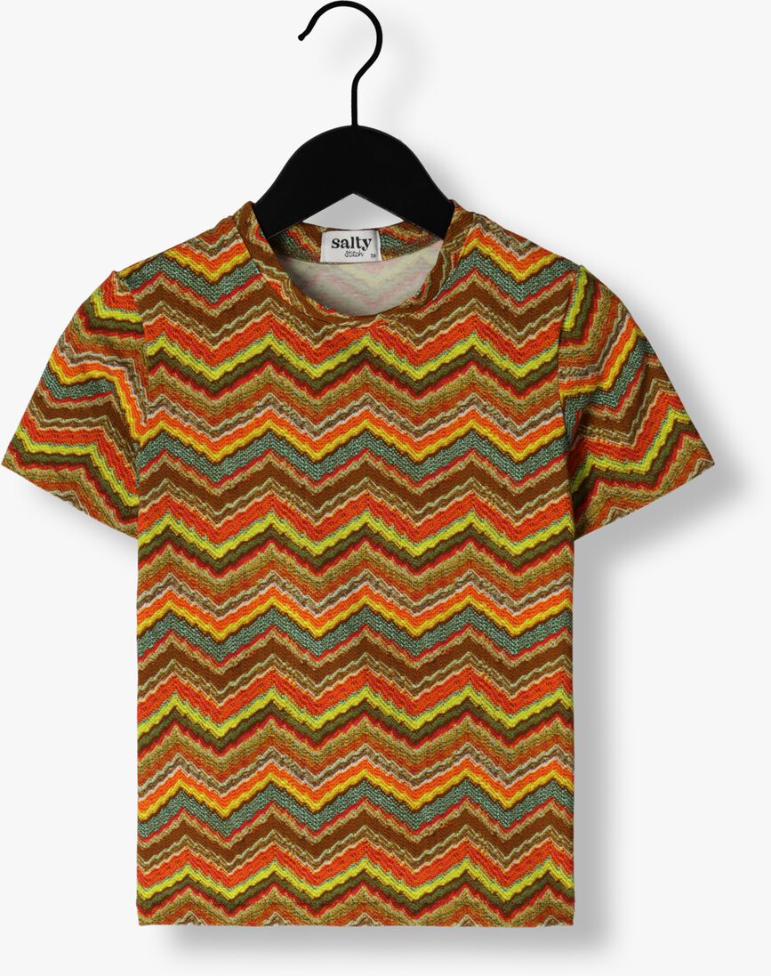 Salty Stitch multi salty stitch top fitted short sleeve - ikat