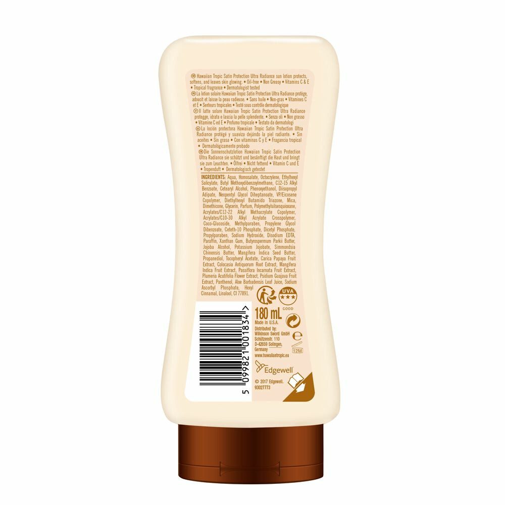 Hawaiian Tropic Zonnebrand Lotion Hydratation SPF 30180 ml