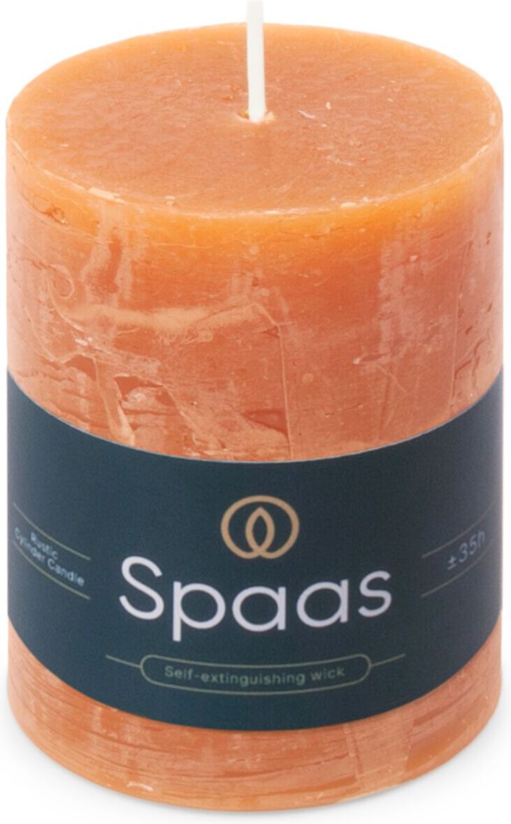 Spaas stompkaars Essential collection oranje 35 uur D 7 H 9,5 cm