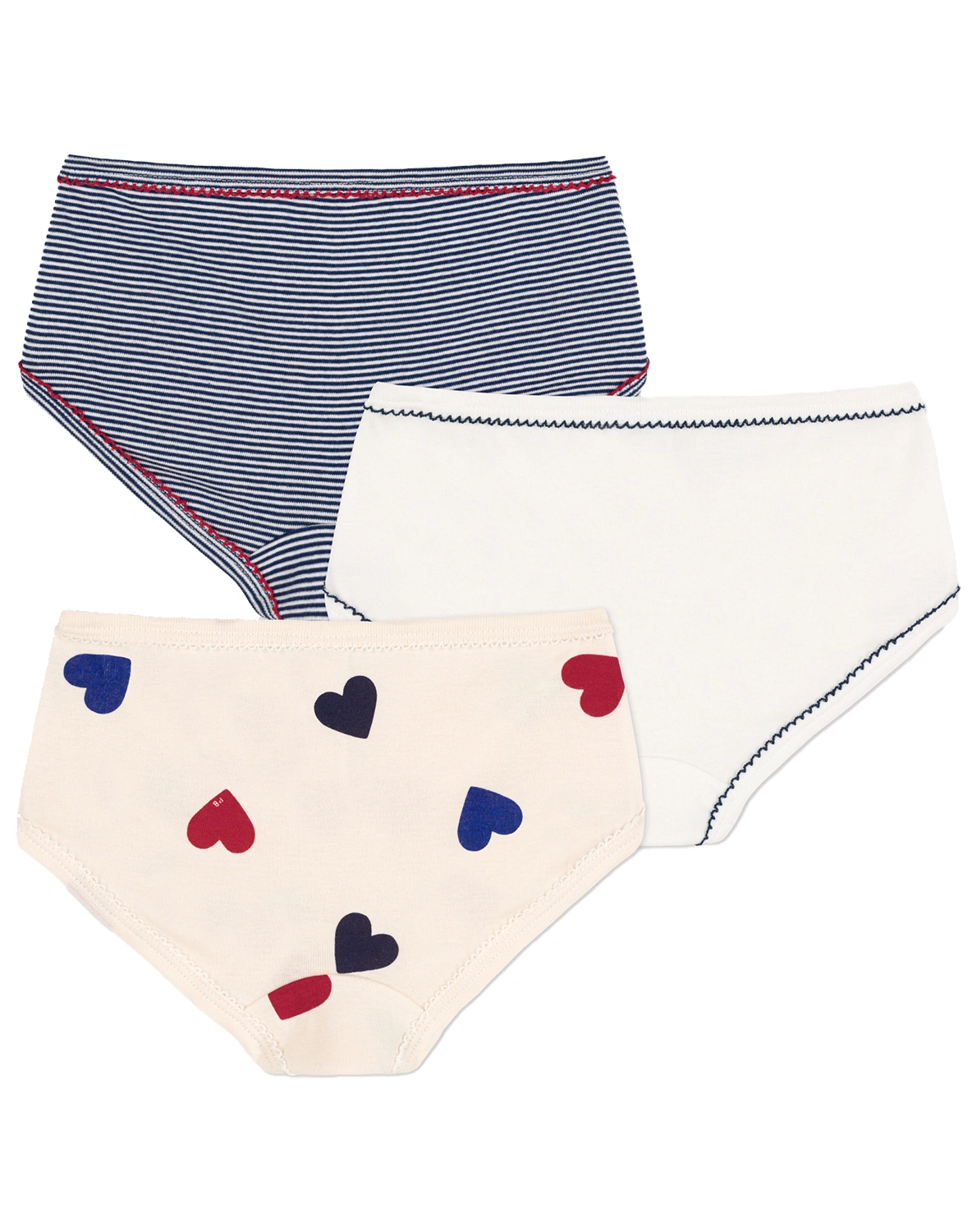 Slip HEARTS 3er Pack in bunt