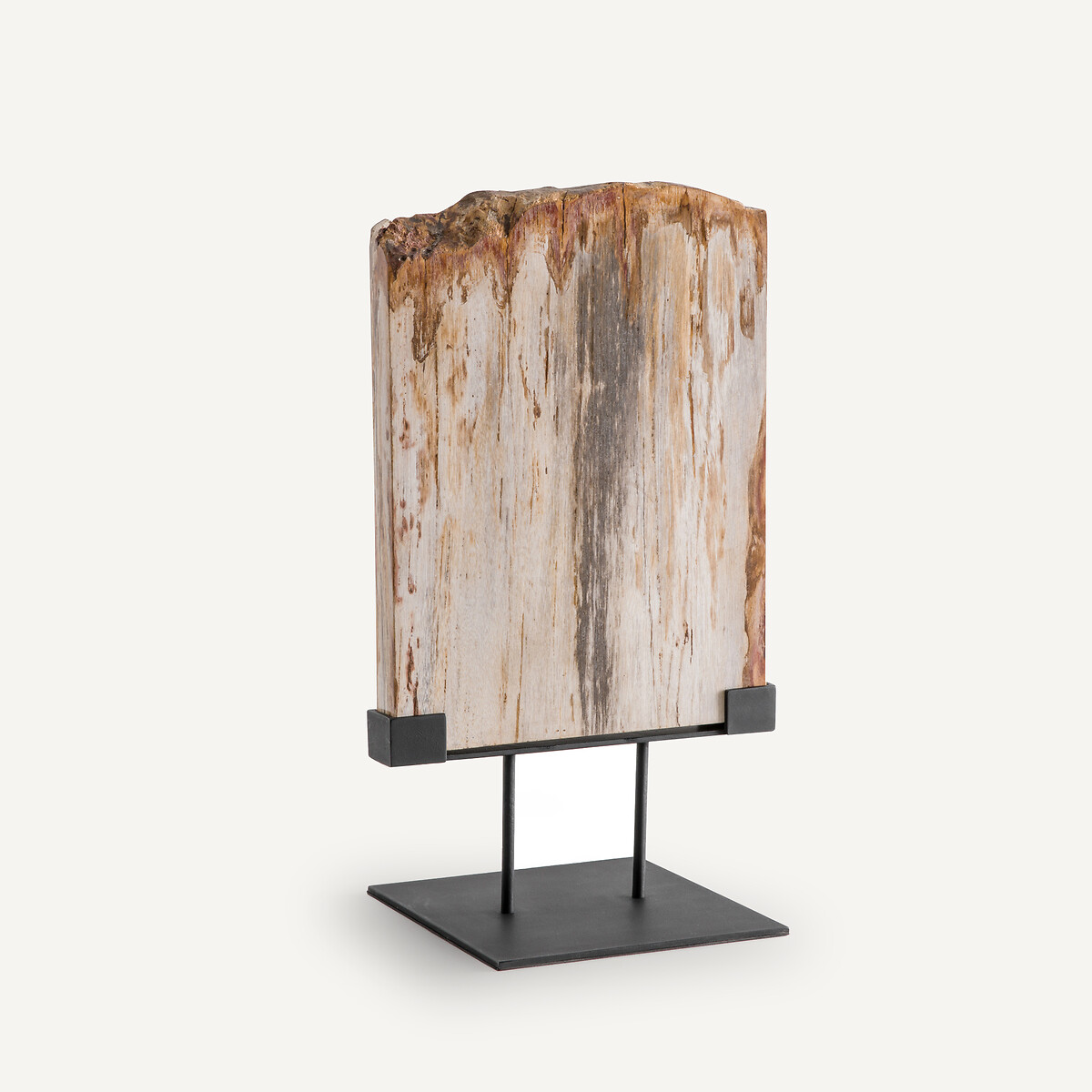 AM.PM<br>Decoração em madeira petrificada sobre um pedestal, Kayu