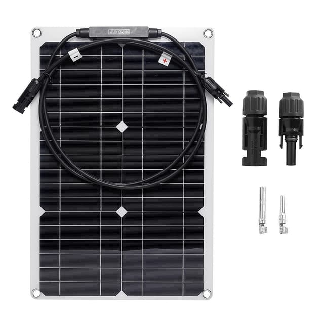 Solpanel 20W monokrystallinsk silicium bøjeligt solpanel til RV / bil / yacht