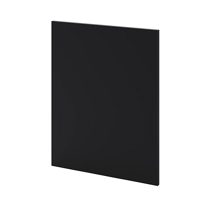 Côté de remplacement bas droit Goodhome Pasilla noir H. 72 cm x l. 57 cm x Ep. 18 mm