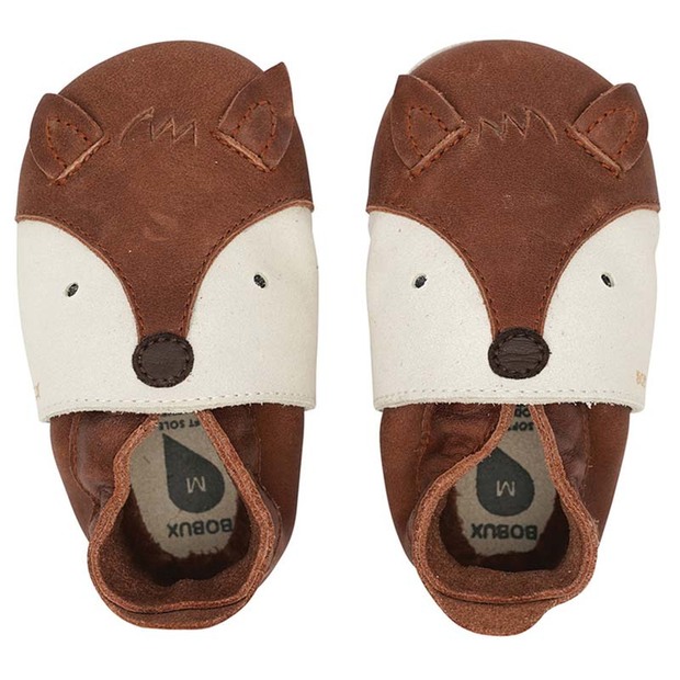 Chaussons en cuir 16-17 soft soles Renard Roux S - BOBUX