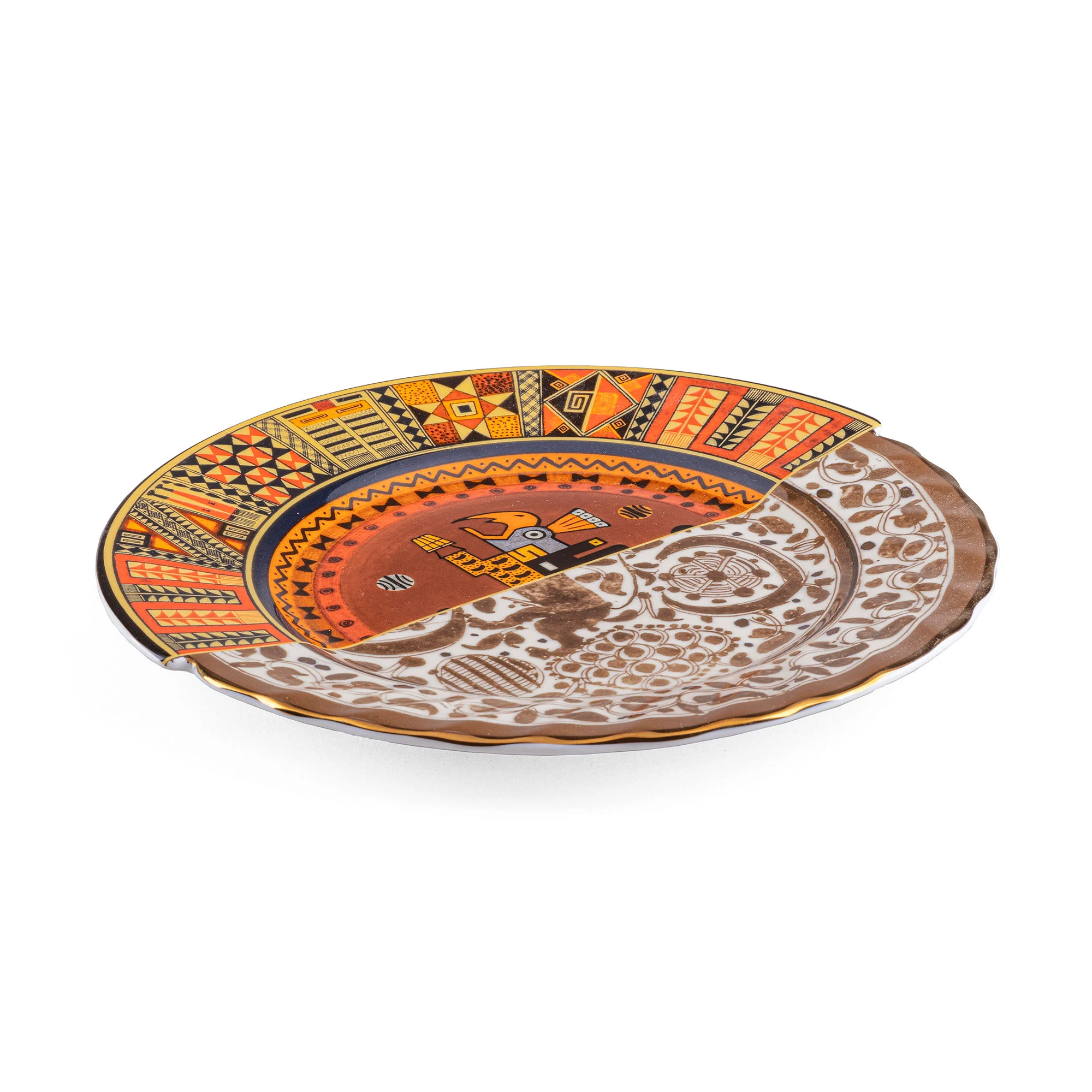 HYBRID ISAURA - Assiette céramique | Marron