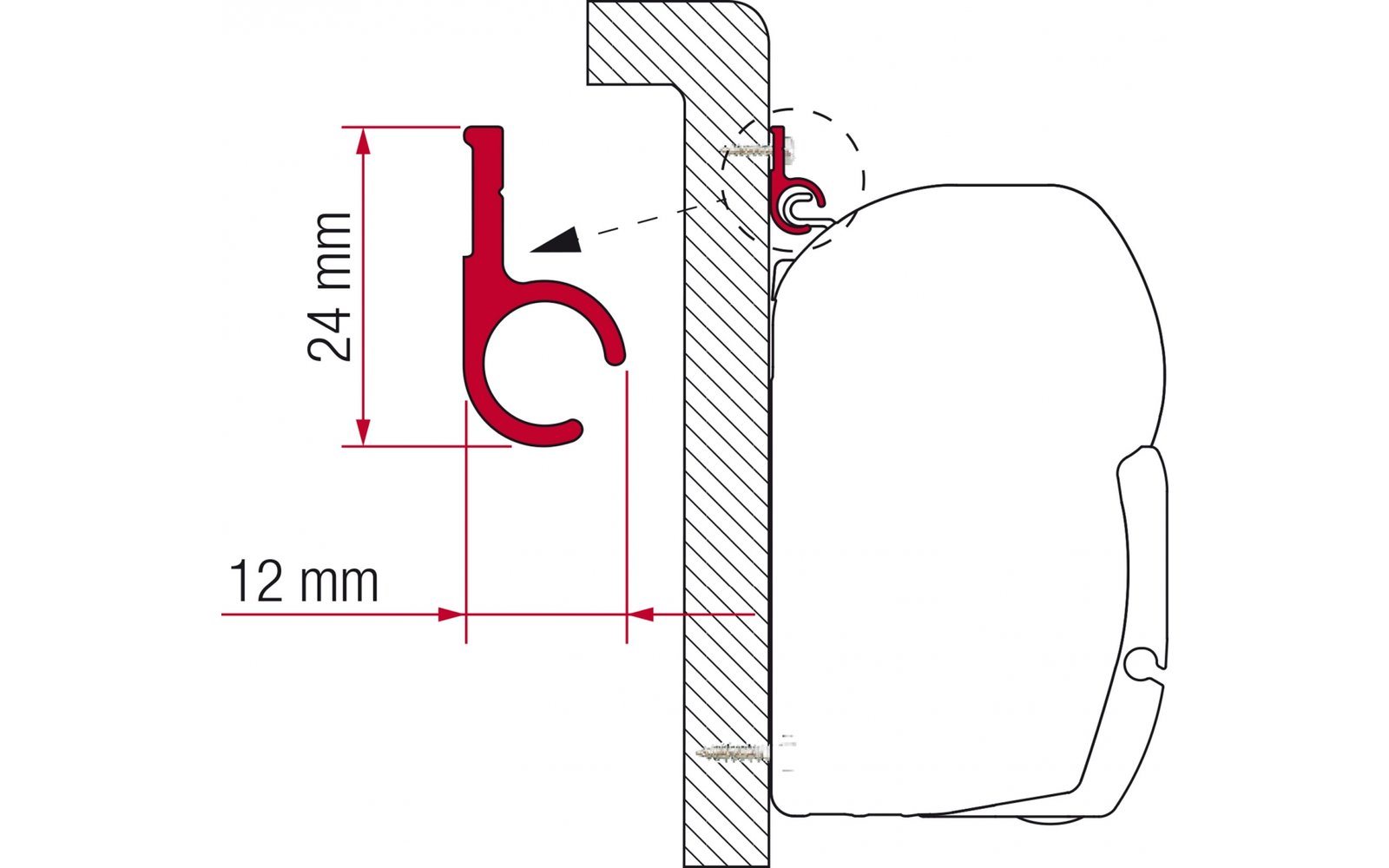 F45 Kit High Roof Adapter Westfalia