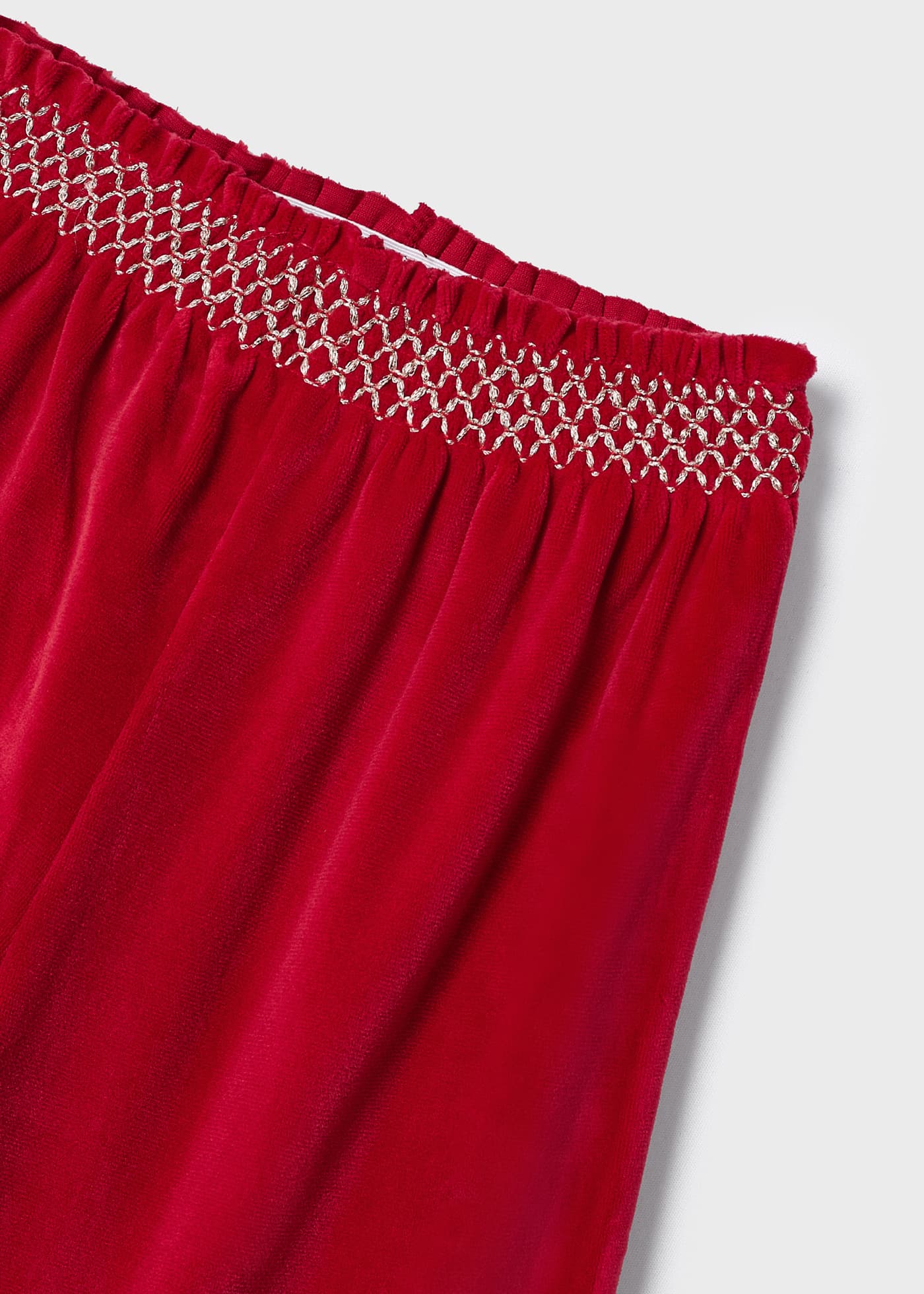 Calças curtas de veludo para meninas
