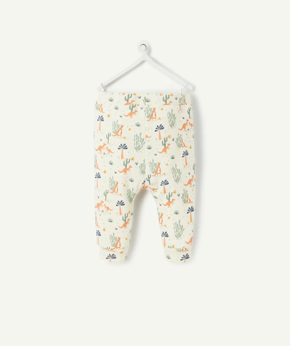 PANTALON DE JOGGING BÉBÉ EN COTON BIO IMPRIMÉ KANGOUROU