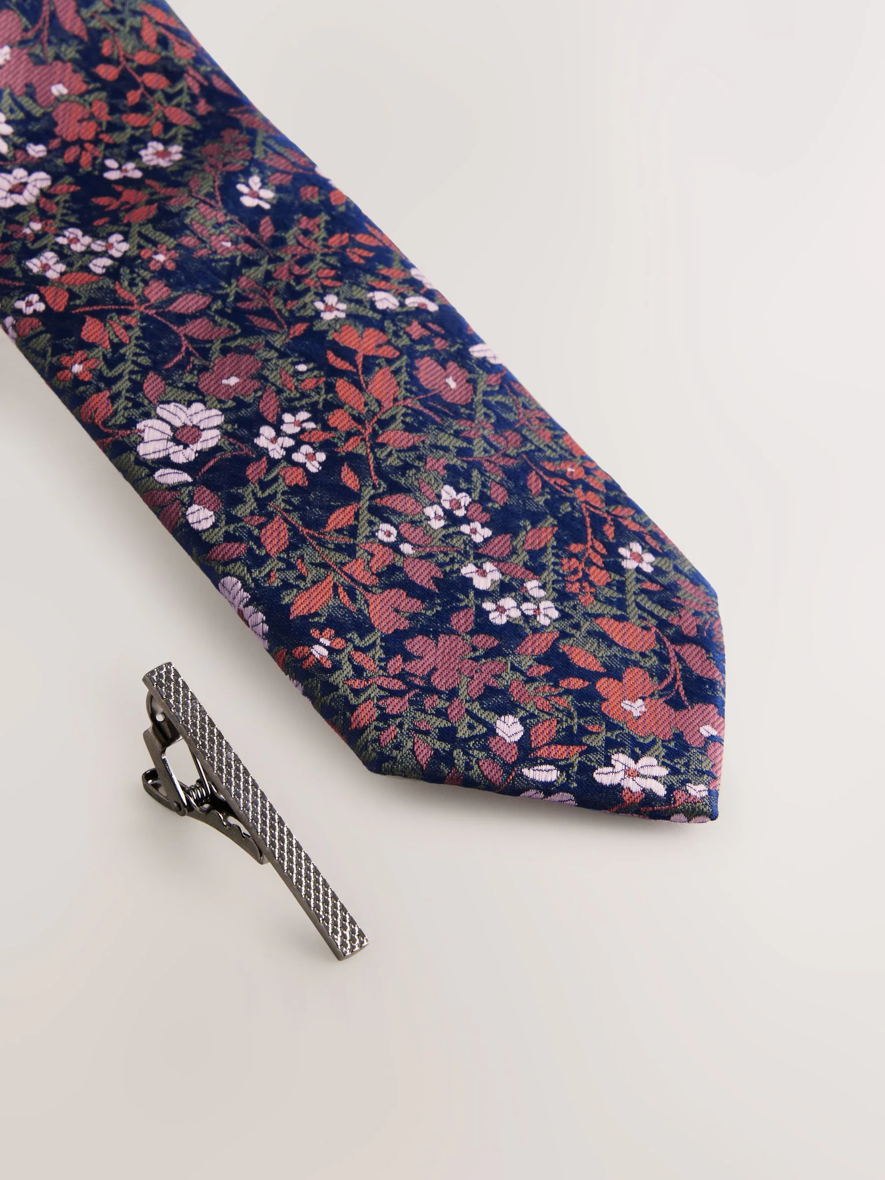Roestbruin - Das met bloemenprint