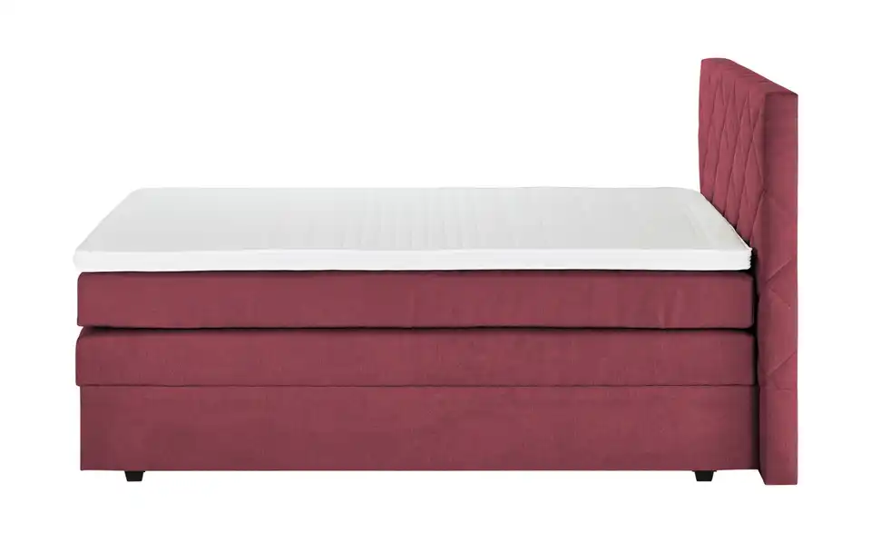 Boxspringbett Atika 140 cm Rot, Beere