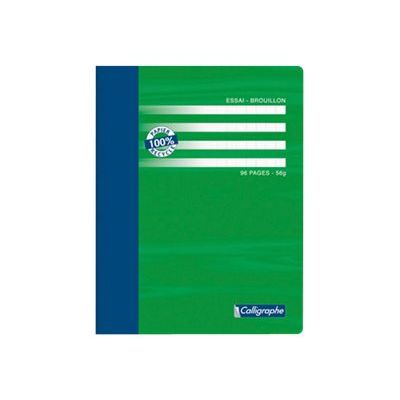 Calligraphe 7000 - Cahier de brouillon 17 x 22 cm - 96 pages - grands carreaux (Seyes)