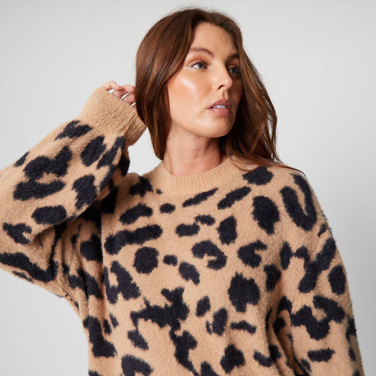 Be You Premium Eyelash Animal Brown Jumper