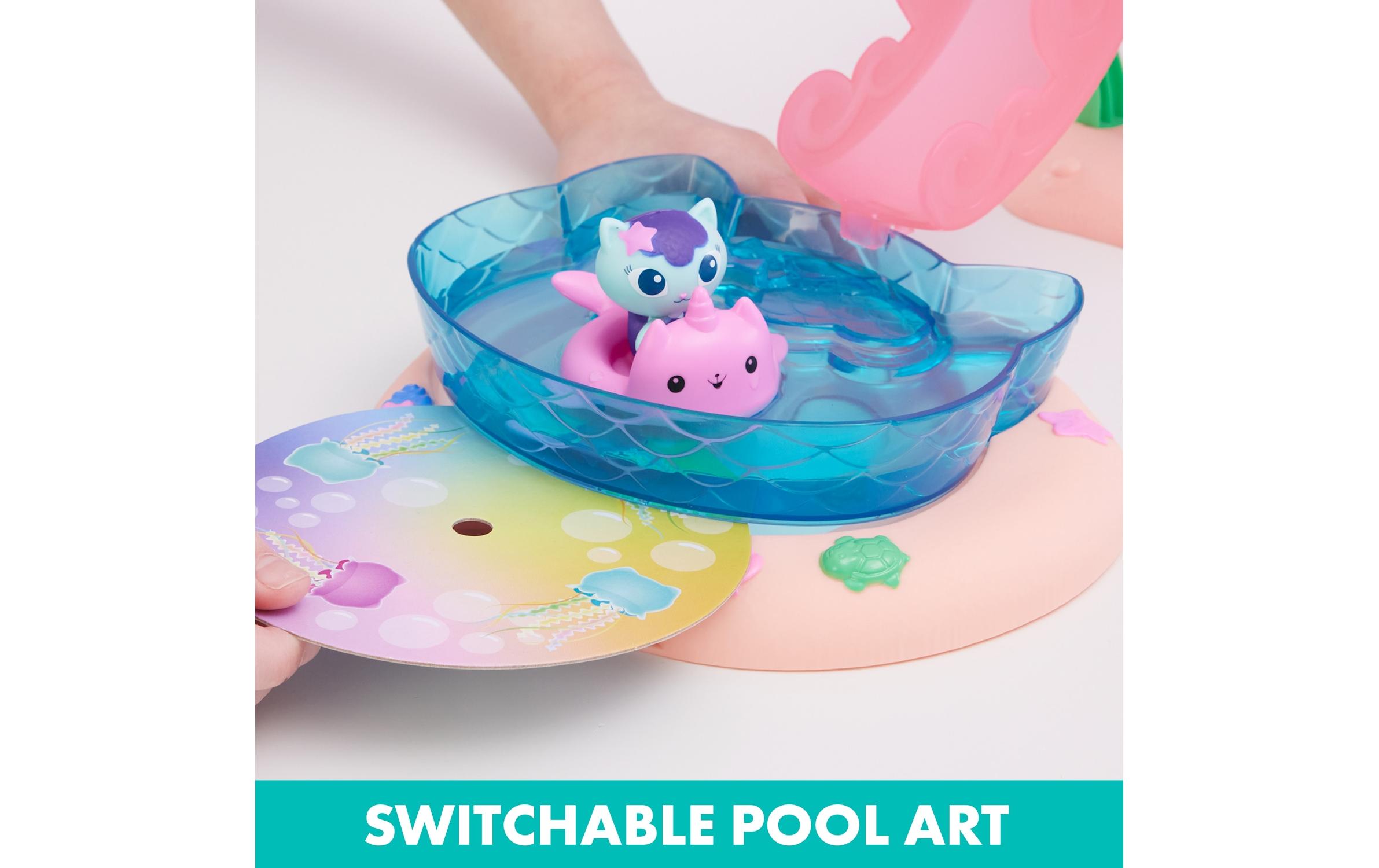Spielfigurenset Gabby’s Dollhouse Pool AdventuresPool-Spielset mit Farbwechseleffekt