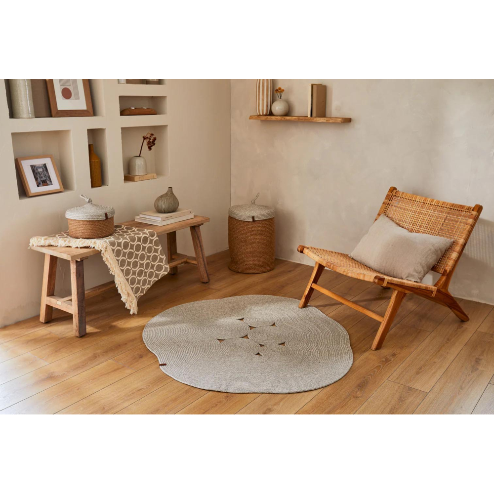 Tapis intérieur extérieur effet jute lima 4508