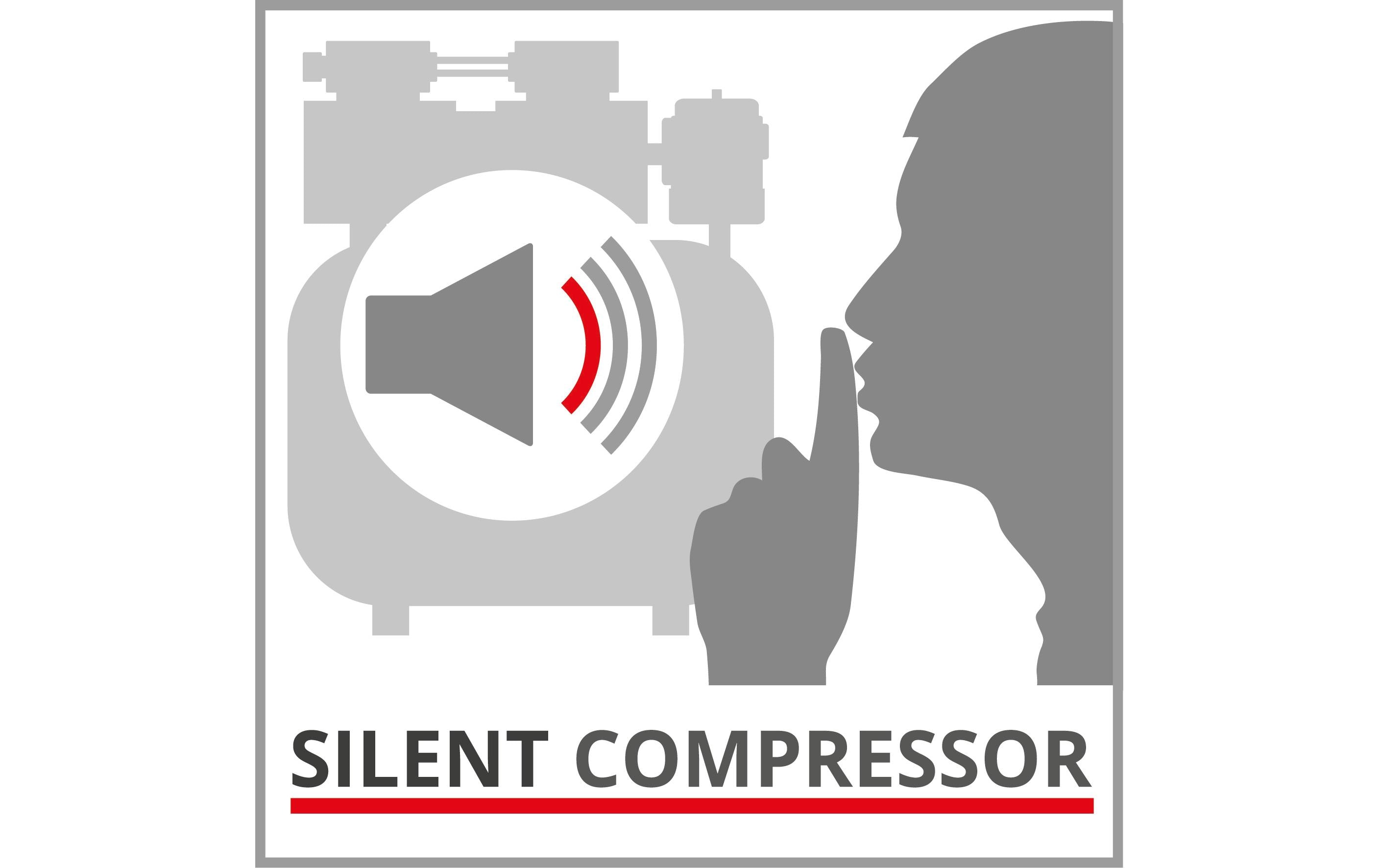 Kompressor TE-AC 50 Silent<br>Multifunktionaler Flüsterkompressor mit geringer Geräuschentwicklung