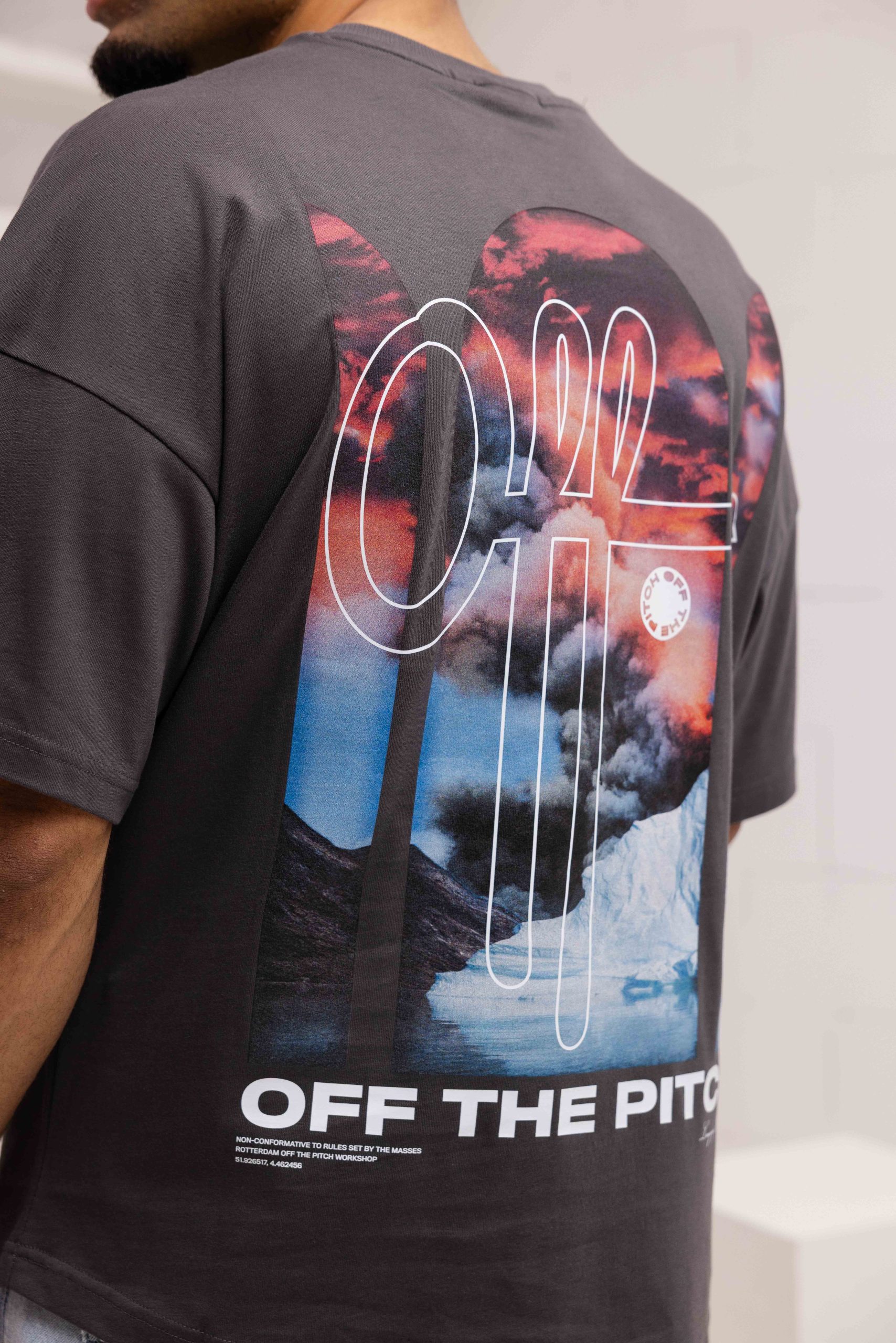 Off The Pitch Blaze T-Shirt Heren Grijs
