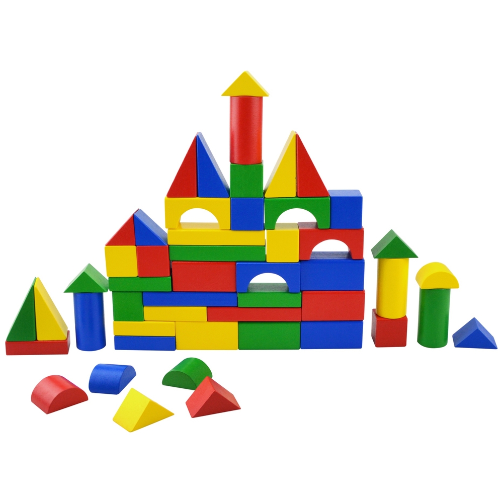 Eichhörnchen-Spielset mit 50 Holzbausteinen