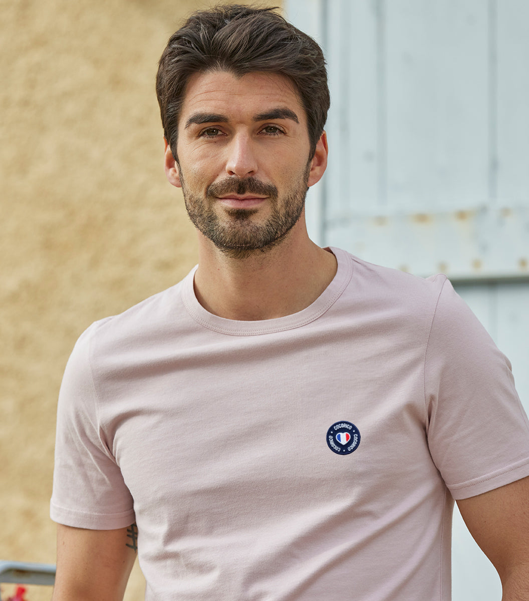 T-shirt Homme Rose - Blason