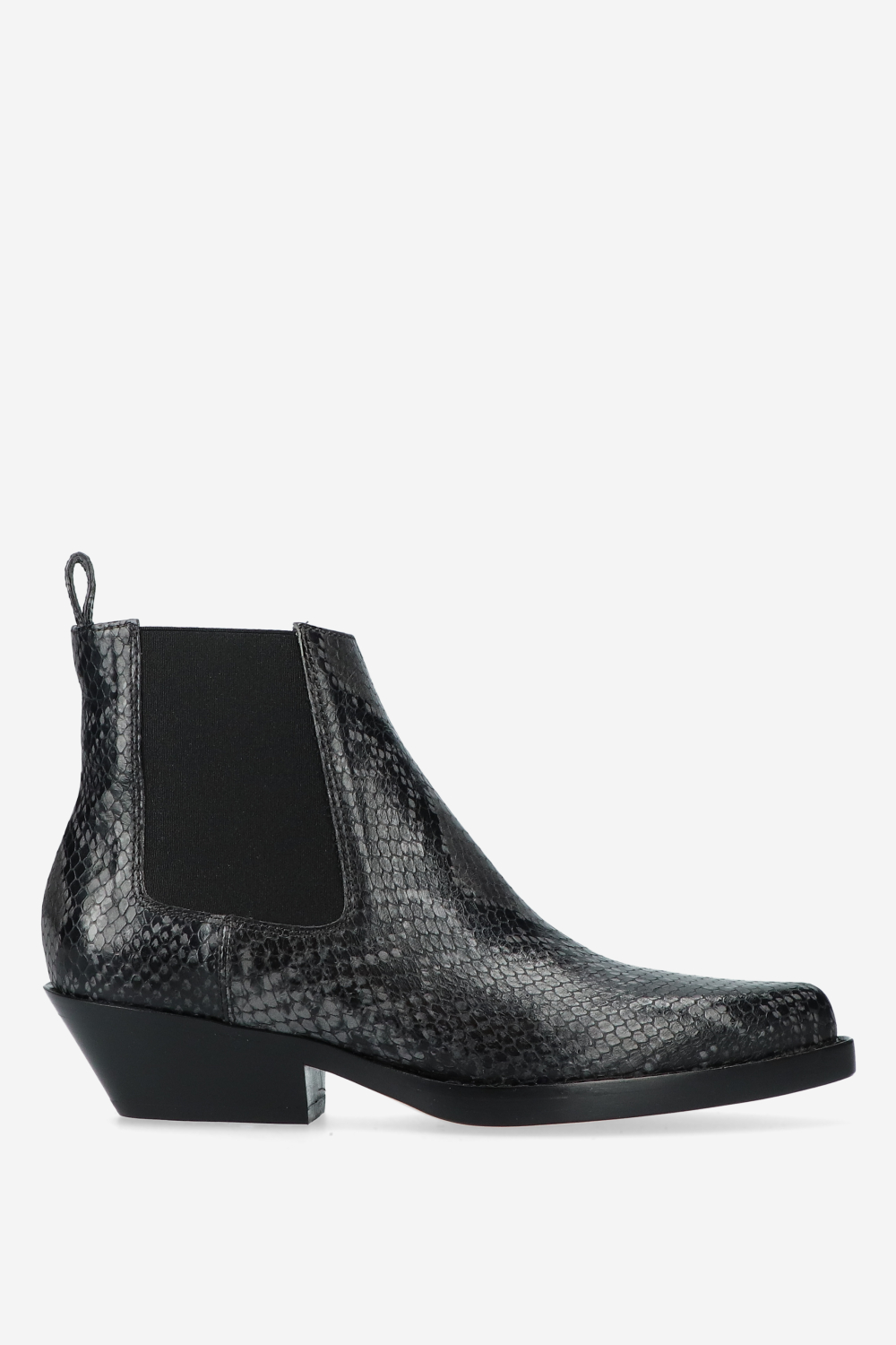 Grenade pitone leather ankle boots