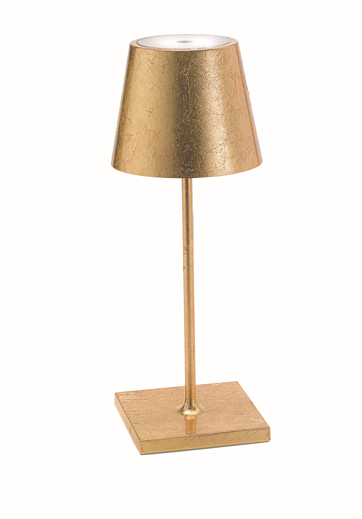 Zafferano oplaadbare tafellamp M bladgoud